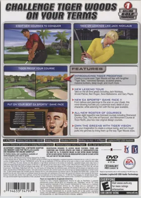 Tiger Woods PGA Tour 2005 box cover back